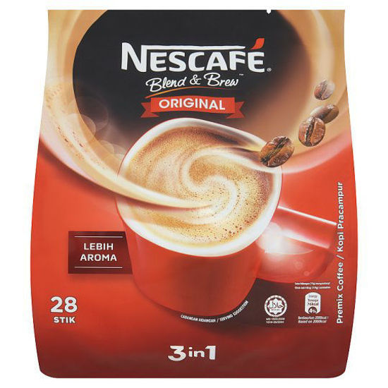 Picture of Nescafé Blend & Brew Original 3 in 1 Premix Coffee - 28 Stick Packs x 19g