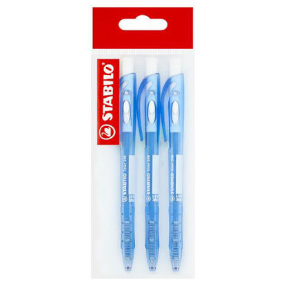 Picture of Stabilo Liner 308 Ballpoint Pen Fine Blue - 3 pieces